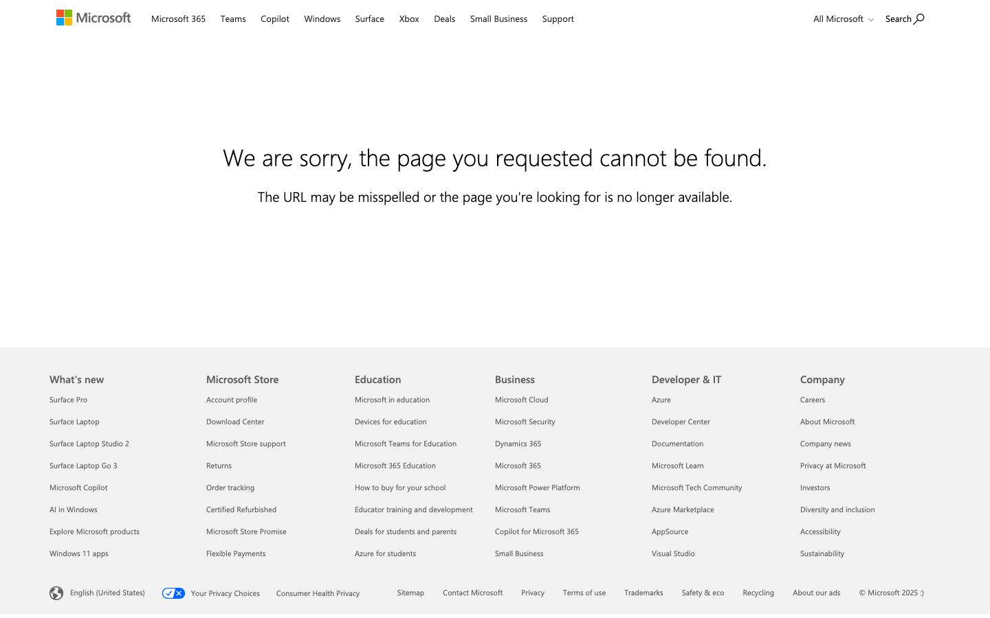 Screenshot del sito di Microsoft Dynamics 365
